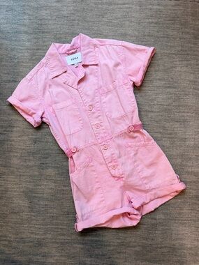 Pistola Parker Short Romper in Pink